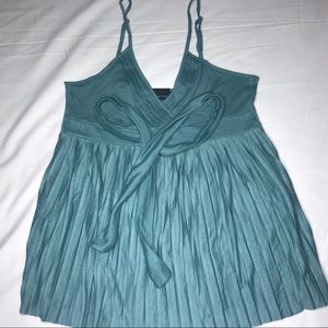 The Limited. Tank top with pleaded bottom